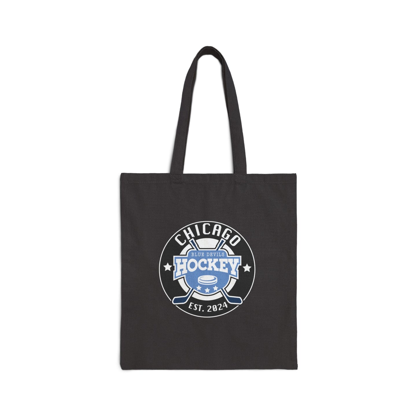Chicago Blue Devils Hockey Canvas Tote Bag - The S.J. Sylvis Shop