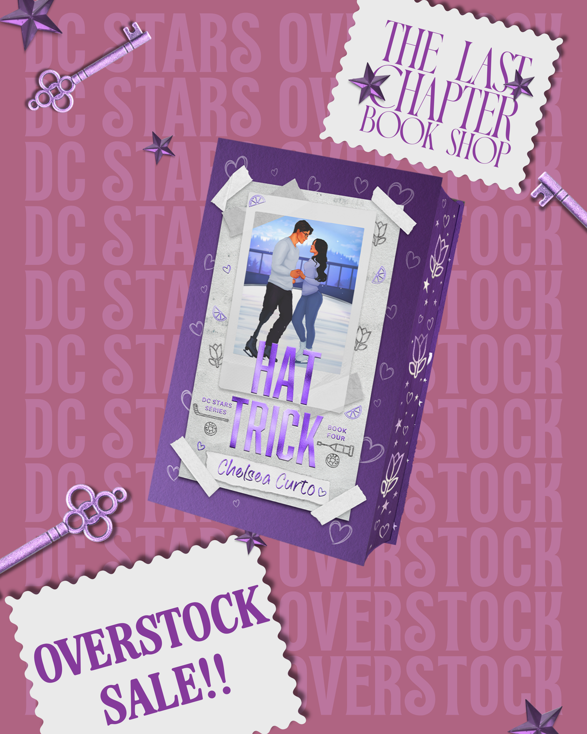 OVERSTOCK HAT TRICK by Chelsea Curto SINGLE BOOK