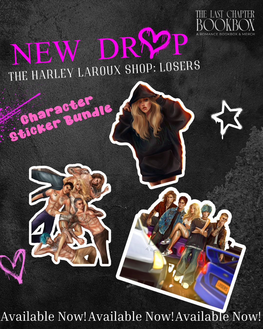 Losers Character Art Sticker Bundle - The Harley Laroux Shop