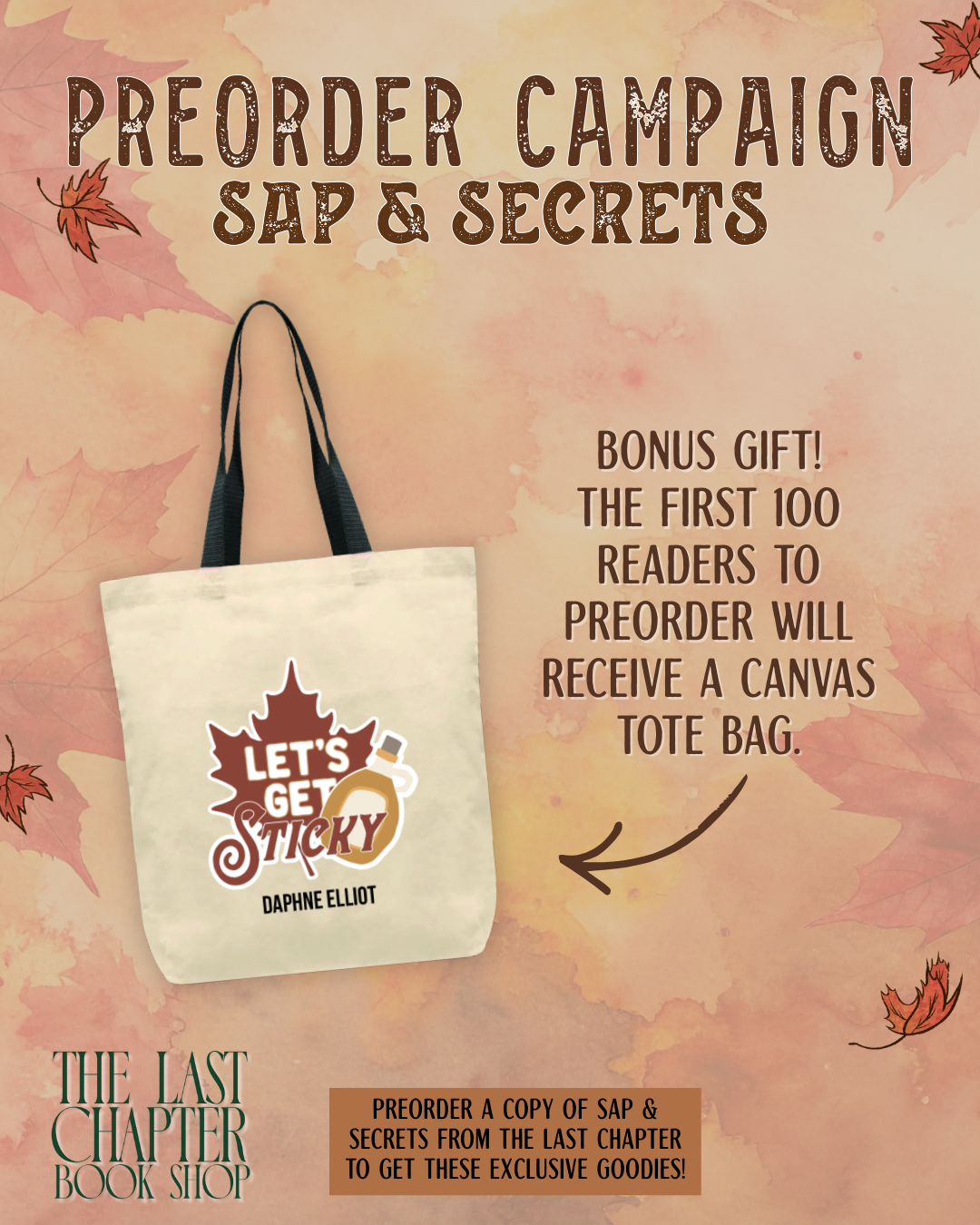 Sap and Secrets Preorder Campaign