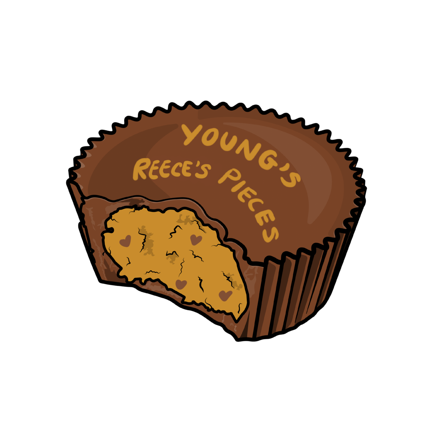 Young's Reese Pieces Sticker- The S.J. Sylvis Shop