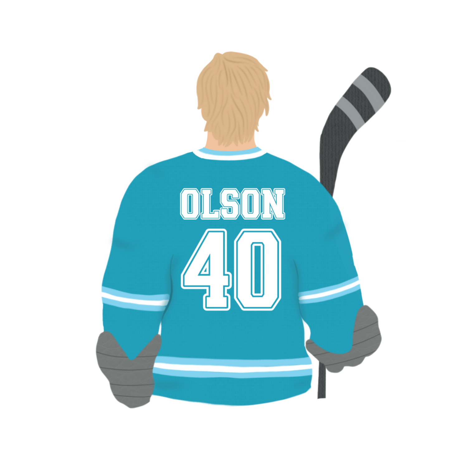 Olson 40 Illustrated Player Sticker - The S.J. Sylvis Shop