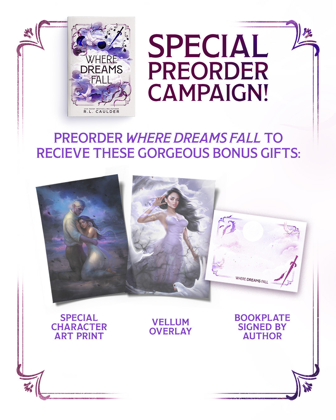 Where Dreams Fall Preorder Campaign