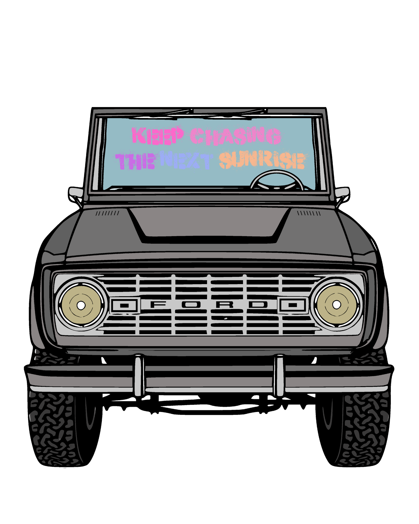 Keep Chasing the Sunrise Sticker- The Harley Laroux Shop