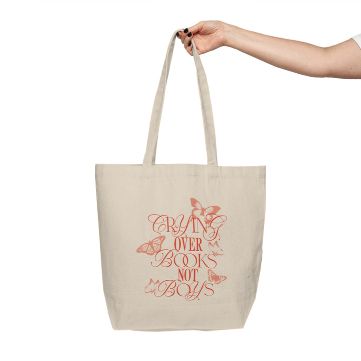 Crying Over Books Not Boys Tote - The Champagne Problems Collection