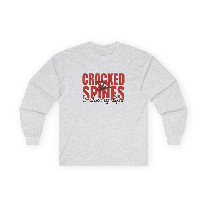 Cracked Spines & Cherry Lips Long Sleeve Tee - THE BIRTHDAY GIRL’S BOOK CLUB COLLECTION