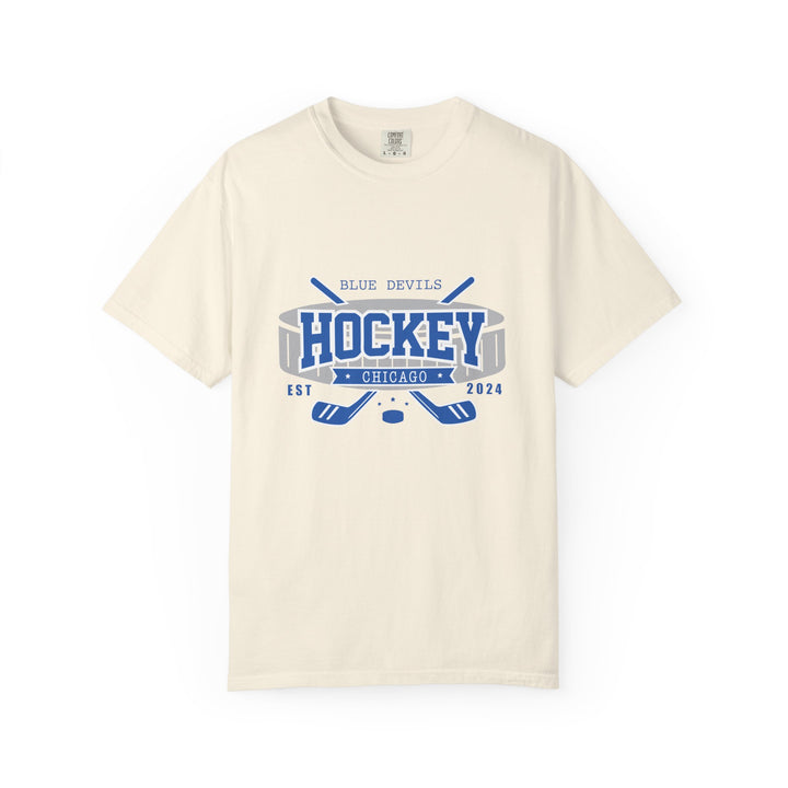 Blue Devils Puck Est. 2024, Sports Tee - The S.J. Sylvis Shop
