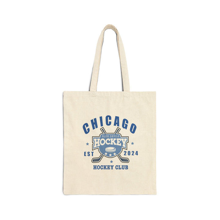 Chicago Blue Devils Hockey Club Canvas Tote Bag - The S.J. Sylvis Shop