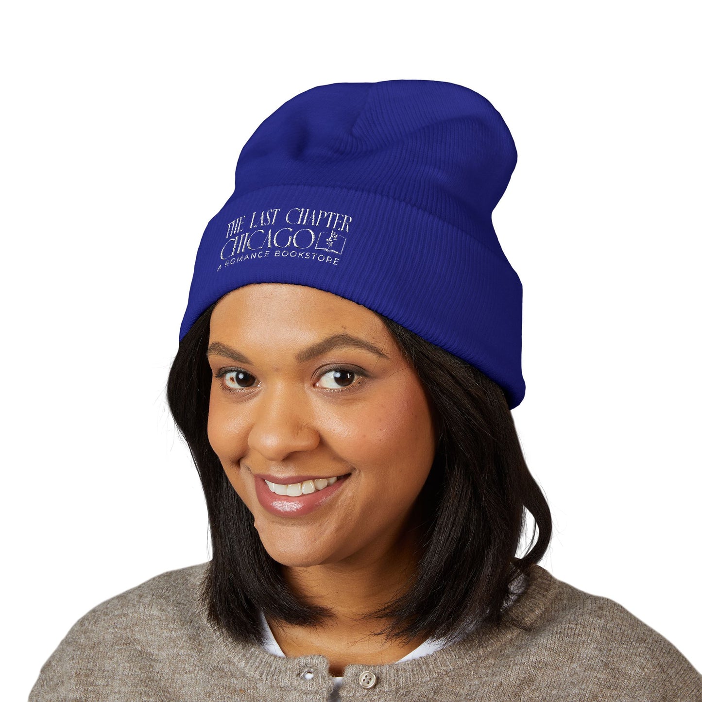 Chicago Romance Bookstore Embroidered Beanie — "Stay Warm and Crazy"