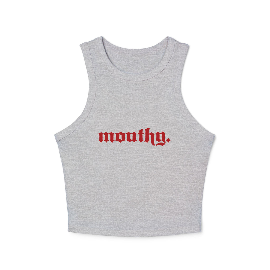 Mouthy Racer Tank Top -The Scarlet Letter