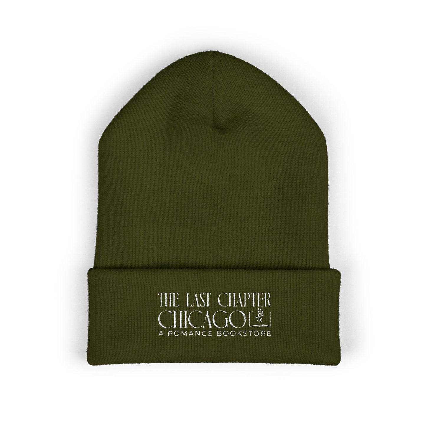 Chicago Romance Bookstore Embroidered Beanie — "Stay Warm and Crazy"