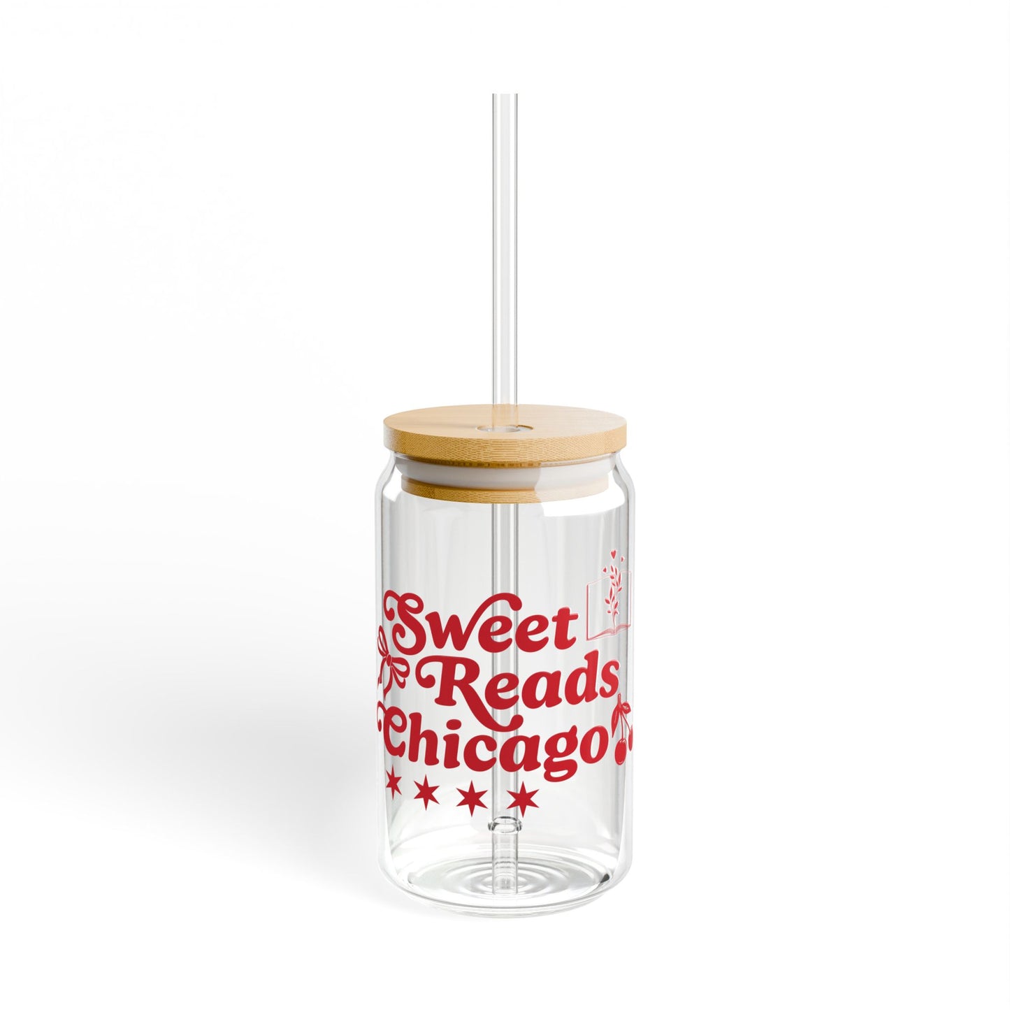 Sweet Reads Chicago sipper glass