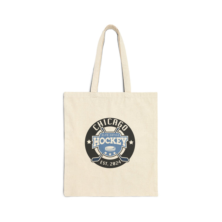 Chicago Blue Devils Hockey Canvas Tote Bag - The S.J. Sylvis Shop