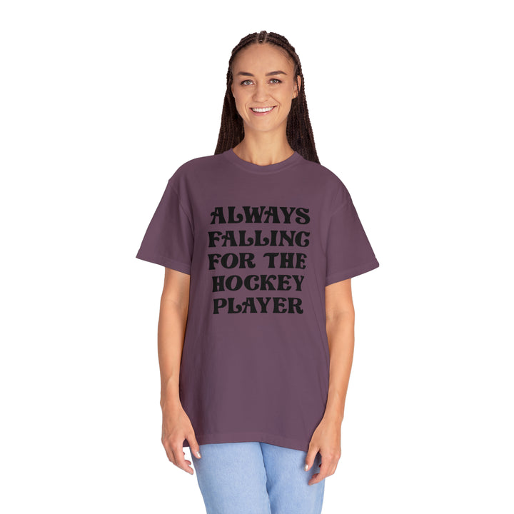 Falling for the Hockey Player Tee
