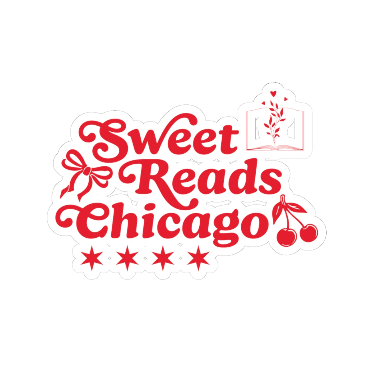 Sweet Reads Chicago Kiss-Cut Sticker