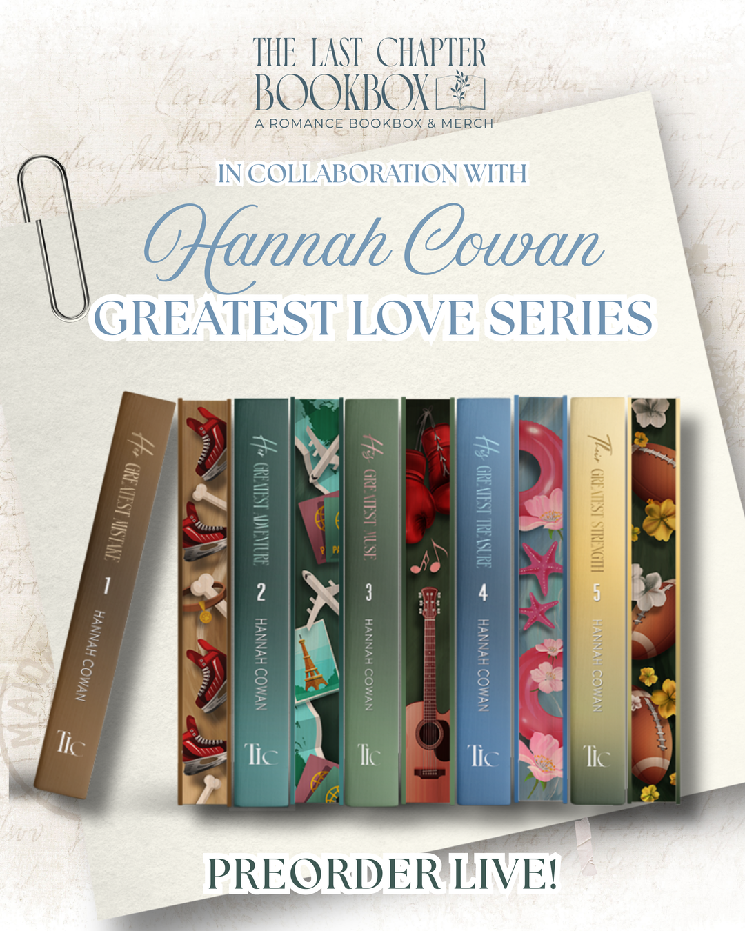 Greatest Love series by Hannah Cowan FULL SERIES BOX