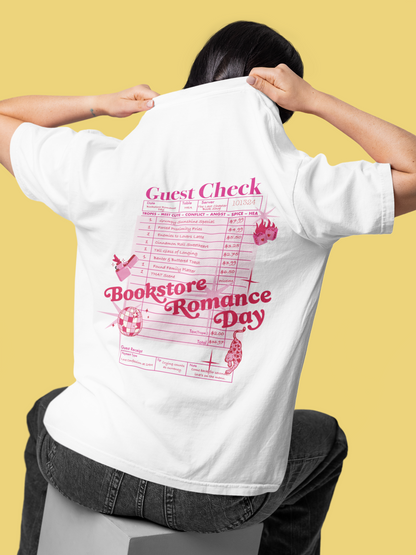 Romantic Bookstore Guest Check T-Shirt- Shipping Only!