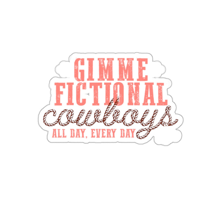 Gimme Fictional Cowboy Sticker