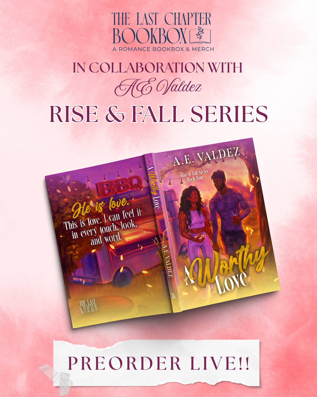 Rise and Fall series by AE Valdez FULL SERIES box