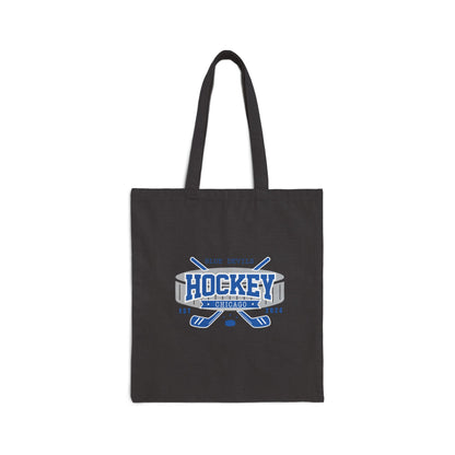 Chicago Blue Devils Emblem Hockey Canvas Tote Bag - The S.J. Sylvis Shop