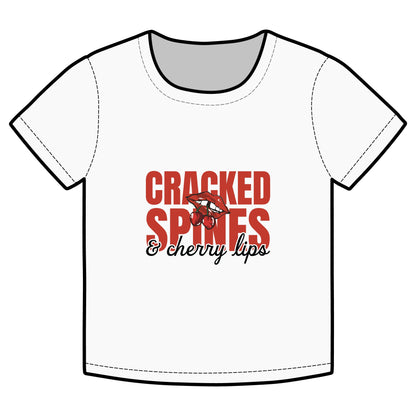 Cracked Smiles & Cherry Lips Baby Tee - THE BIRTHDAY GIRL’S BOOK CLUB COLLECTION