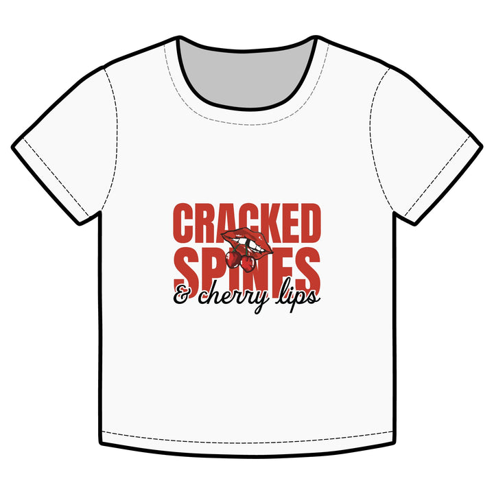 Cracked Smiles & Cherry Lips Baby Tee - THE BIRTHDAY GIRL’S BOOK CLUB COLLECTION
