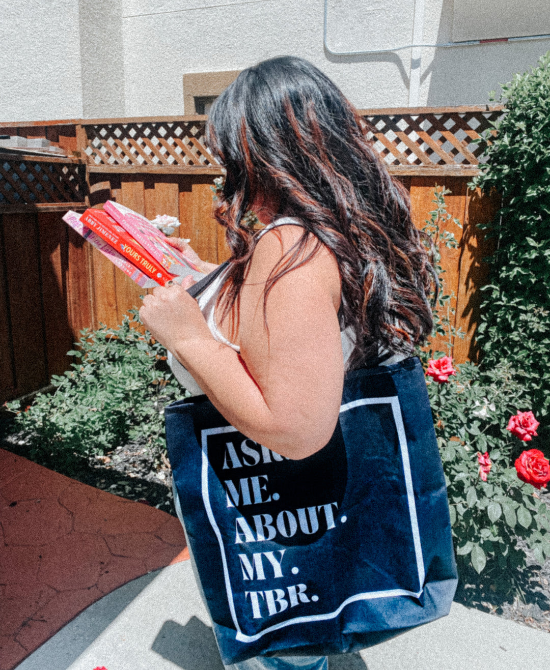 Ask me about my TBR Tote Bag