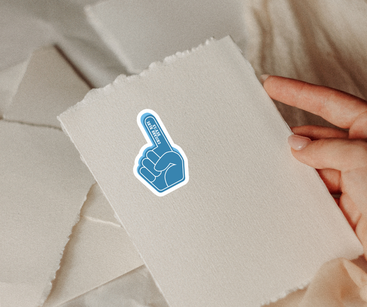Chicago Blue Devils Foam Hand Sticker - The S.J. Sylvis Shop