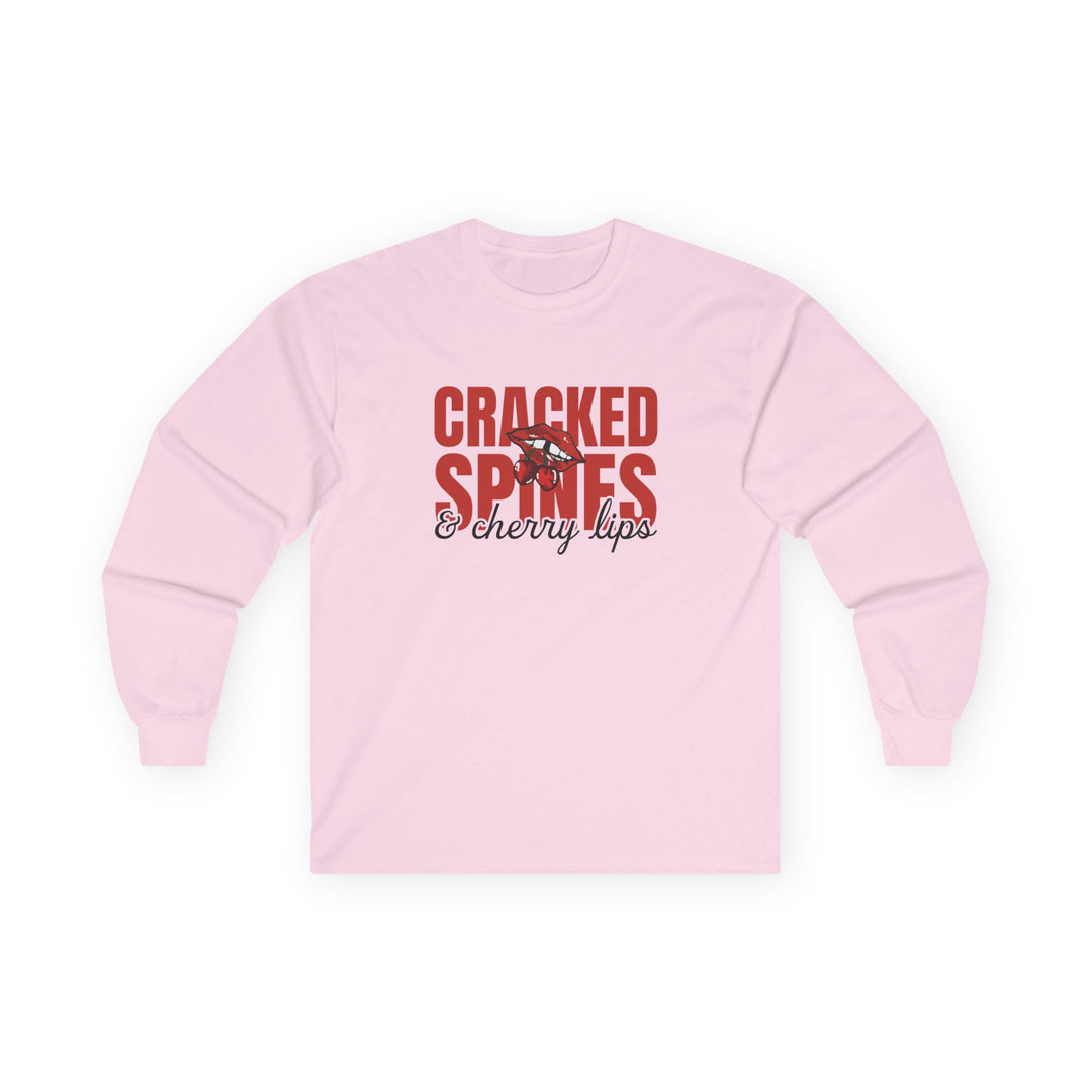Cracked Spines & Cherry Lips Long Sleeve Tee - THE BIRTHDAY GIRL’S BOOK CLUB COLLECTION
