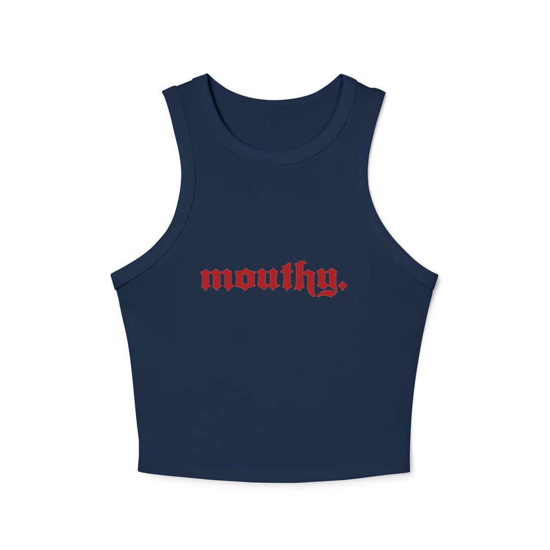 Mouthy Racer Tank Top -The Scarlet Letter