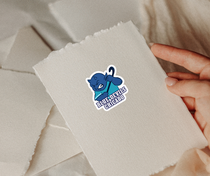 Blue Devils Chicago Mascot Hockey Sticker - The S.J. Sylvis Shop