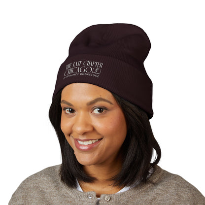 Chicago Romance Bookstore Embroidered Beanie — "Stay Warm and Crazy"
