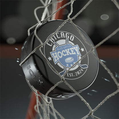 Chicago Blue Devils Hockey Puck