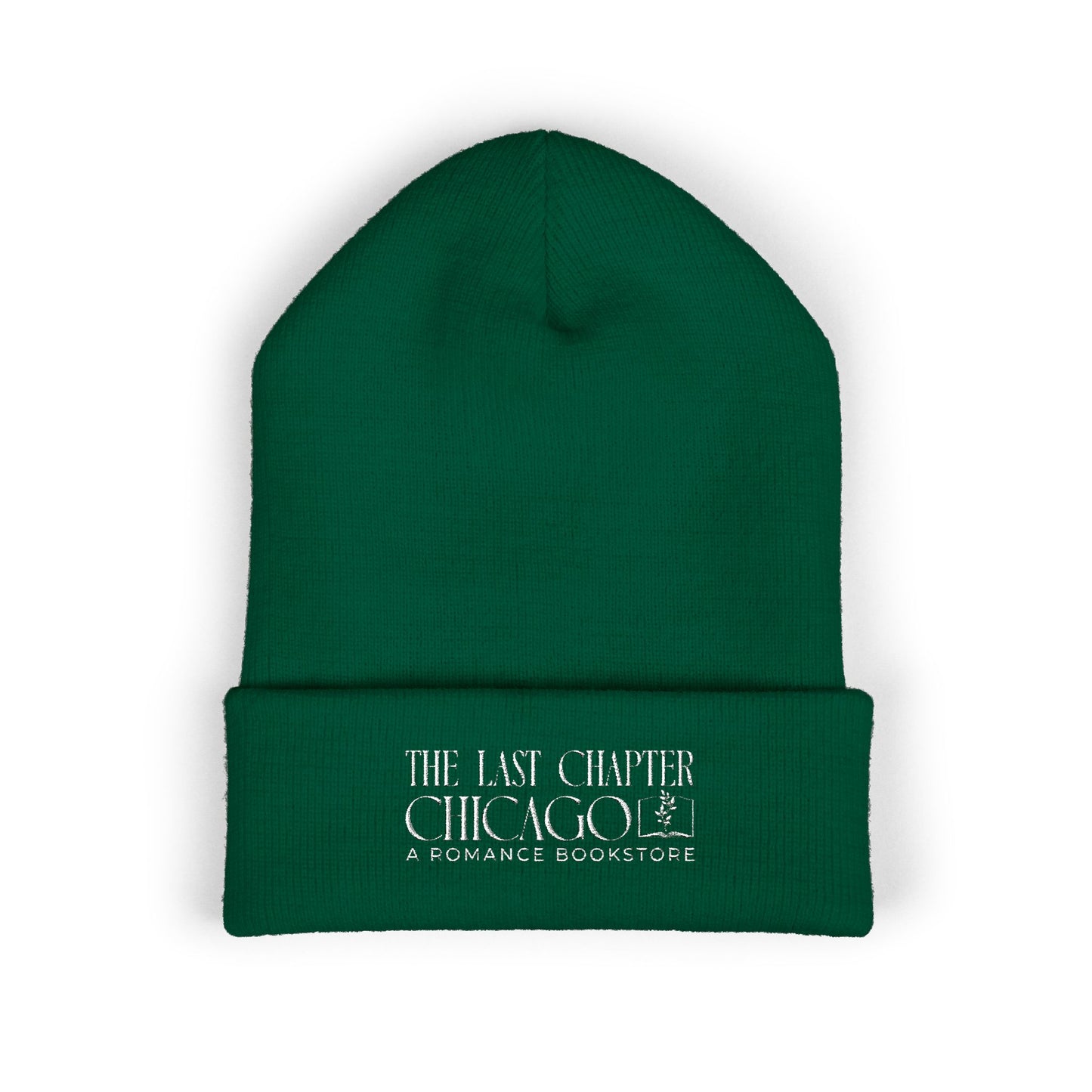 Chicago Romance Bookstore Embroidered Beanie — "Stay Warm and Crazy"