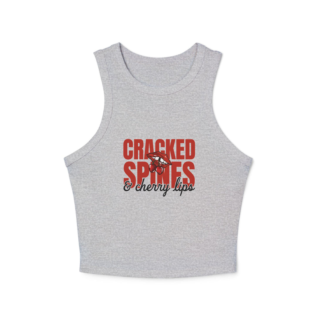 Cracked Spines & Cherry Lips Racer Tank Top -THE BIRTHDAY GIRL’S BOOK CLUB COLLECTION