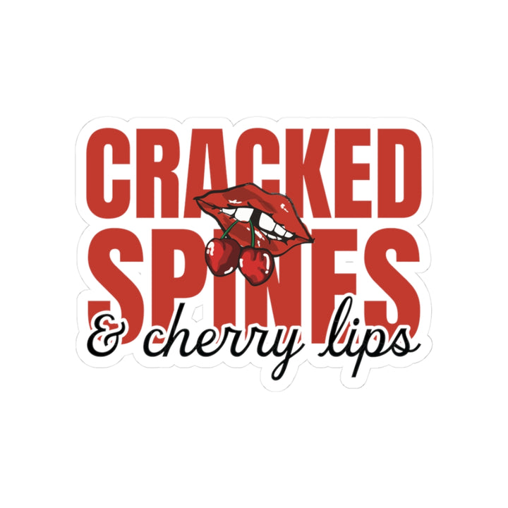 Cracked Spines & Cherry Lips Sticker - THE BIRTHDAY GIRL’S BOOK CLUB COLLECTION