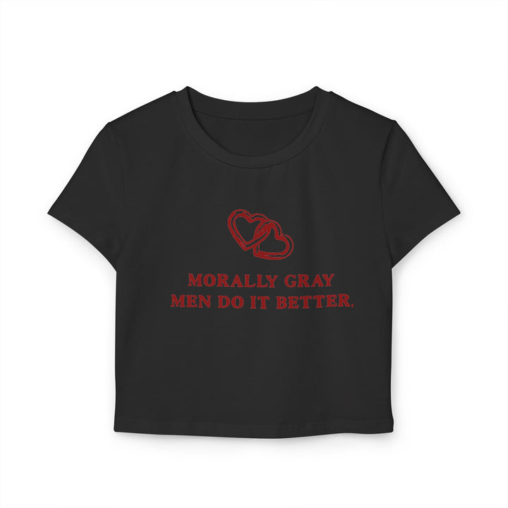 Morally Gray Men Baby Tee - The Scarlet Letter Collection