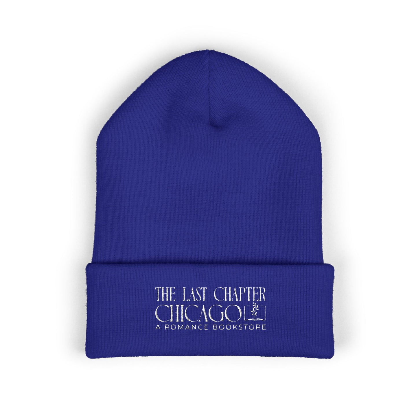 Chicago Romance Bookstore Embroidered Beanie — "Stay Warm and Crazy"