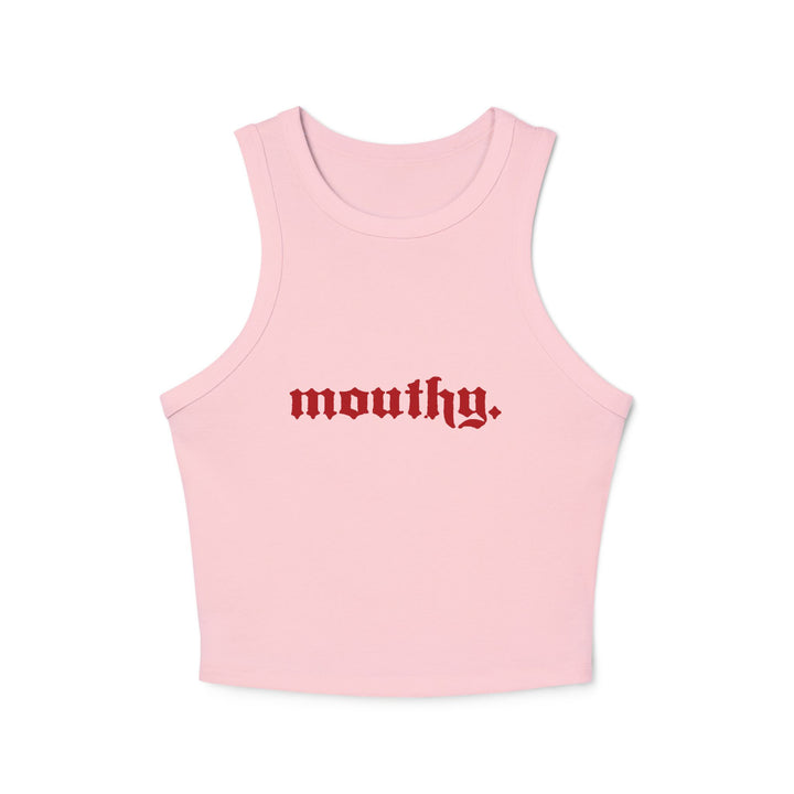 Mouthy Racer Tank Top -The Scarlet Letter