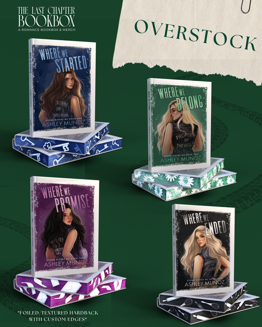 Overstock: Stoneriders MC Series by Ashley Munoz FULL BOX