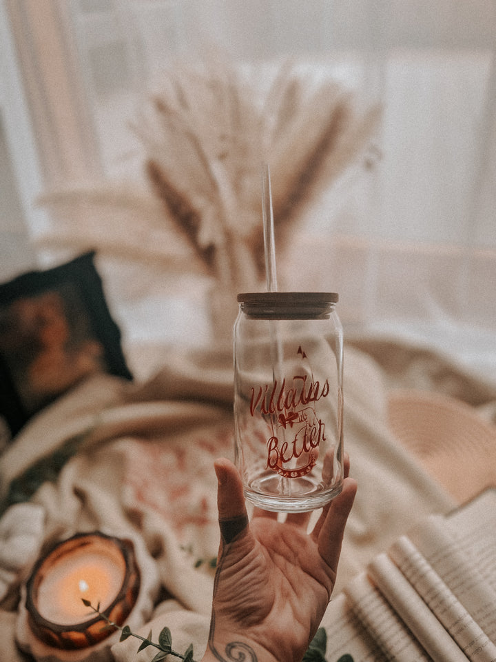 Villains Do It Better Glass - The Scarlet Letter Collection