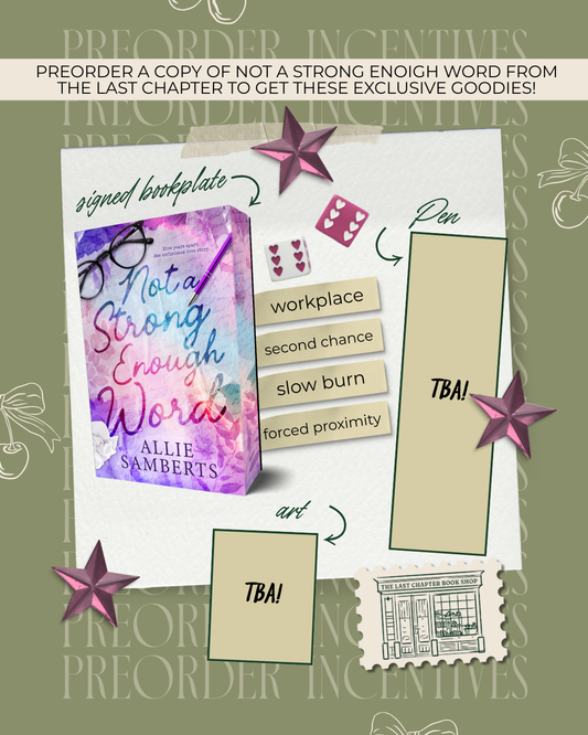 Not a Strong Enough Word Preorder Campaign