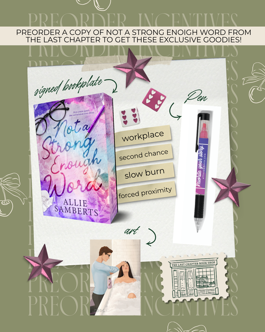 Not a Strong Enough Word Preorder Campaign