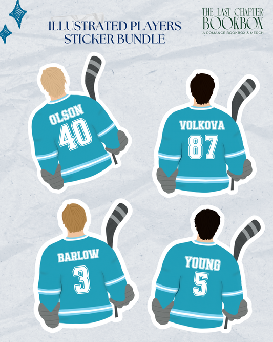 Blue Devils Illustrated Player Sticker Bundle- The S.J. Sylvis Shop