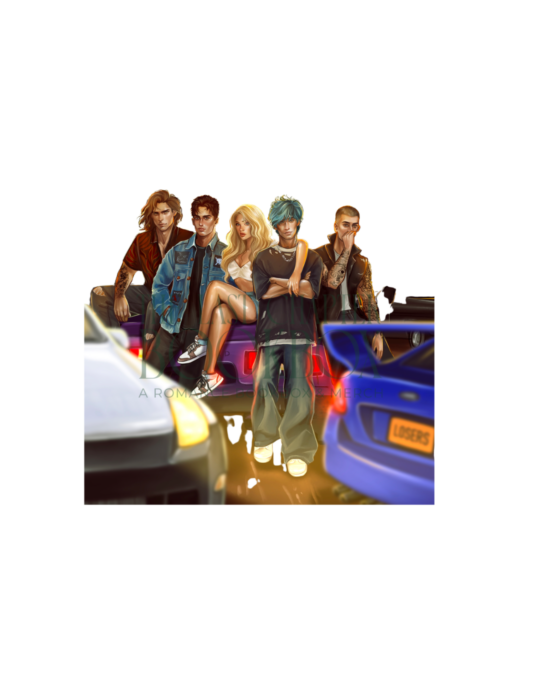 LOSERS Character Art Sticker- The Harley Laroux Shop