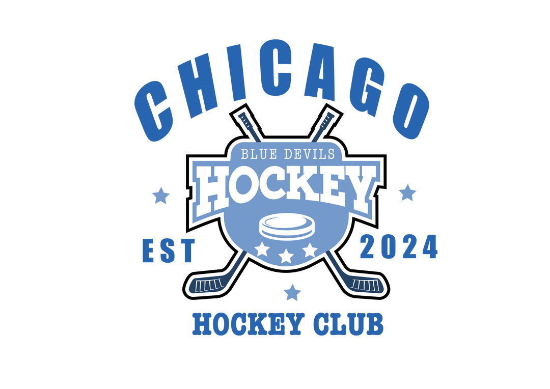 Chicago Blue Devils Hockey Club Sticker - The S.J. Sylvis Shop