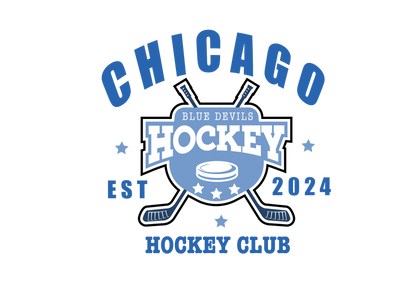 Chicago Blue Devils Hockey Club Sticker - The S.J. Sylvis Shop