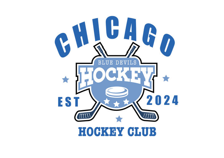 Chicago Blue Devils Hockey Club Sticker - The S.J. Sylvis Shop