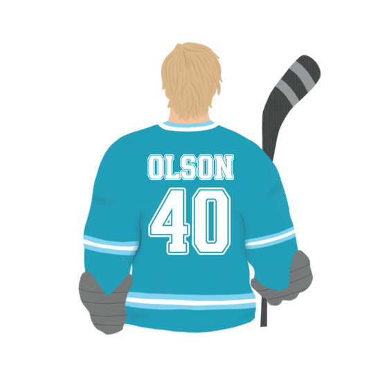 Olson 40 Illustrated Player Sticker - The S.J. Sylvis Shop