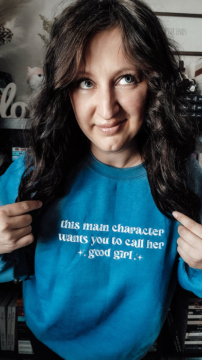 Good Girl Embroidered Crewneck